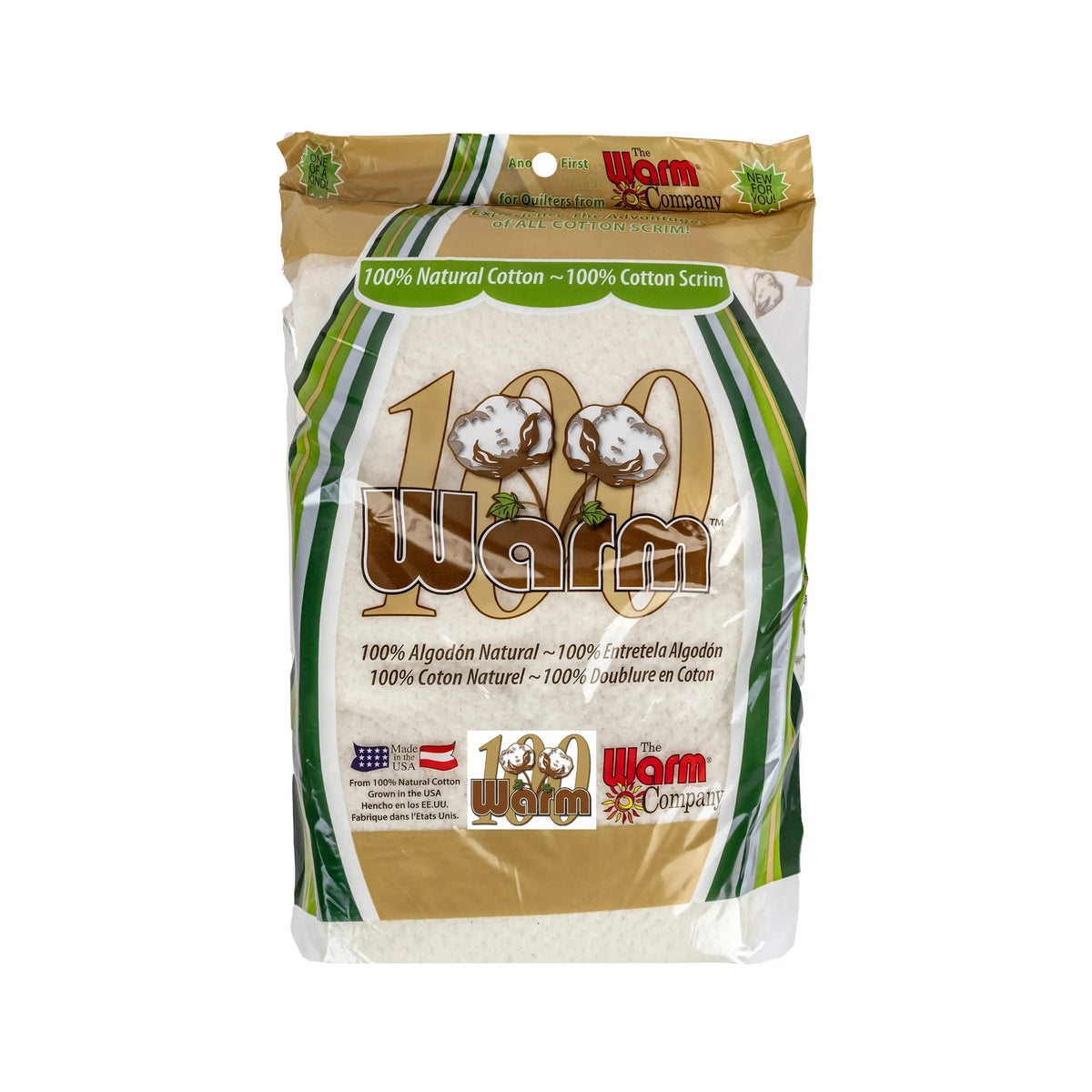 Warm 100 Ultra Clean Natural Cotton + 100% Cotton Scrim - Full Case