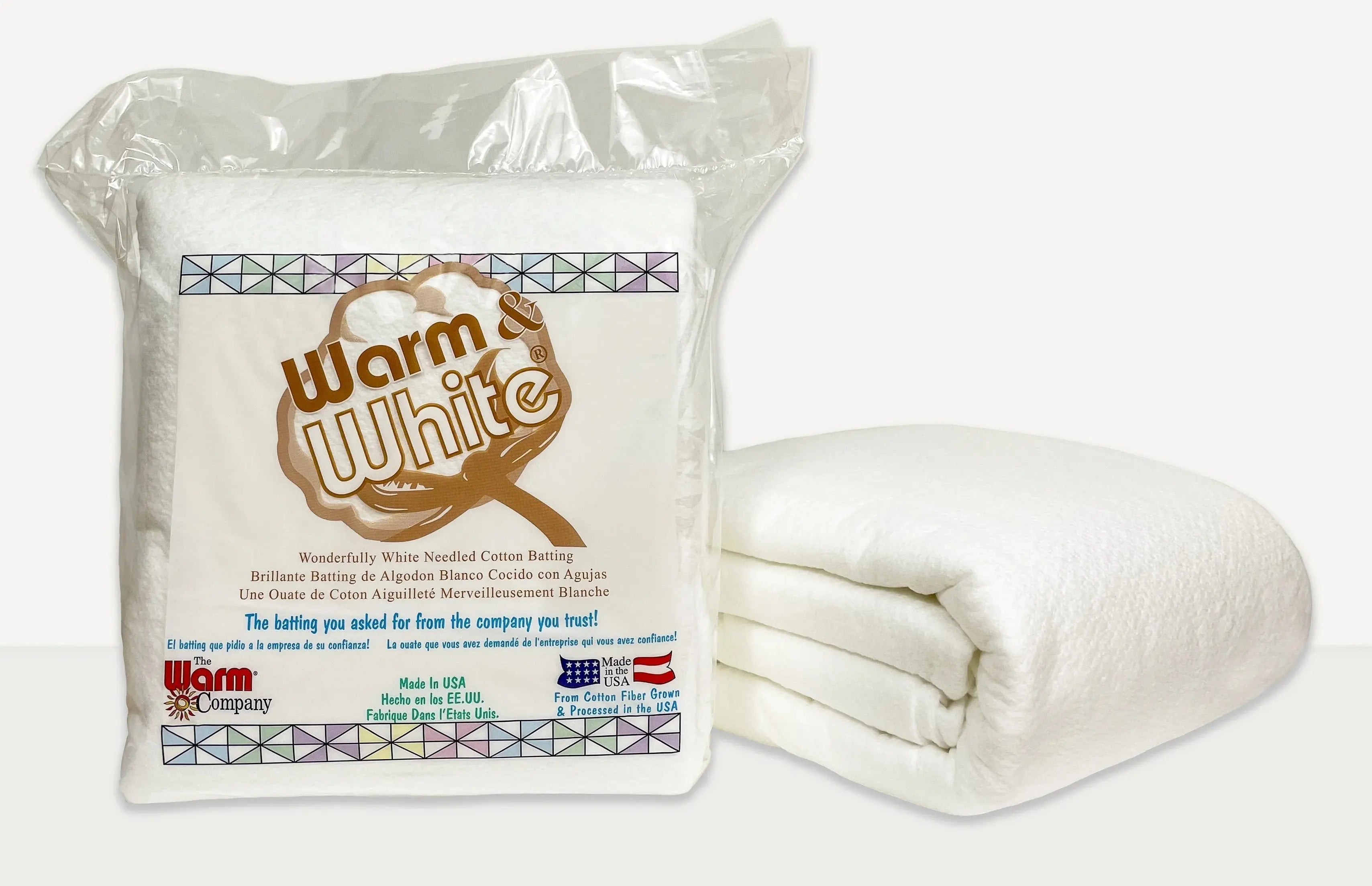 Warm & White Needled Cotton Batting