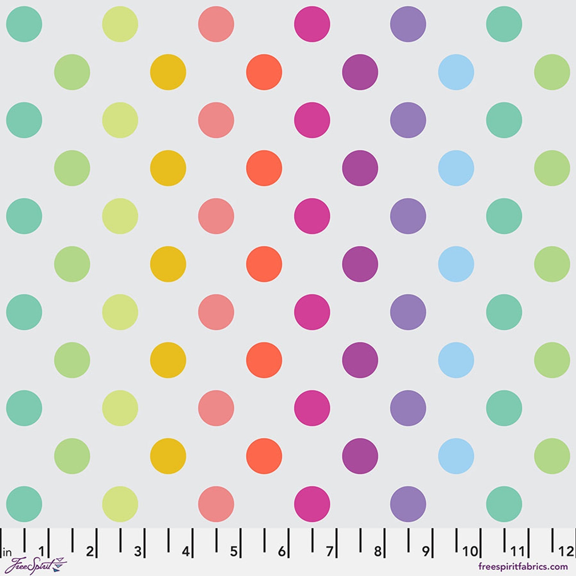 Whisper Disco Poms True Colors 43/44" Cotton Fabric Per Yard