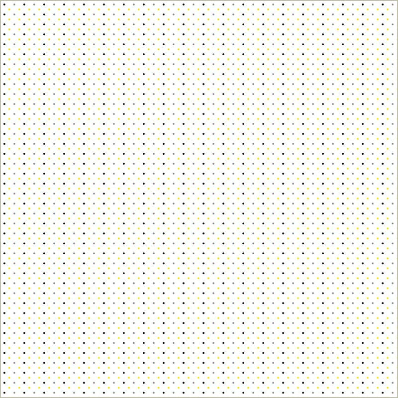 White Verona Dots Cotton 44/45 Fabric Per Yard