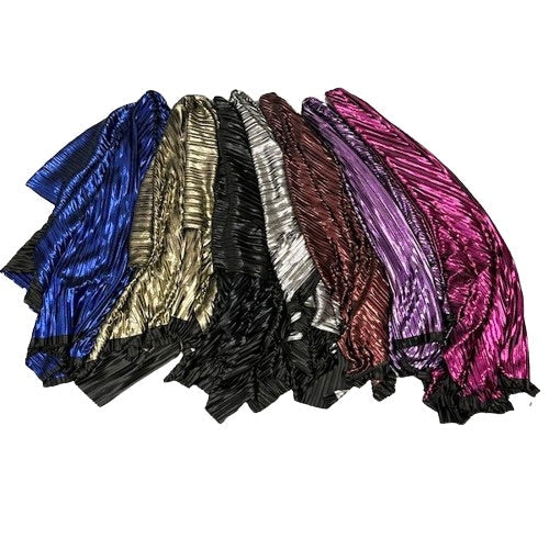 Metallic Pleated Foil | Spandex Fabric