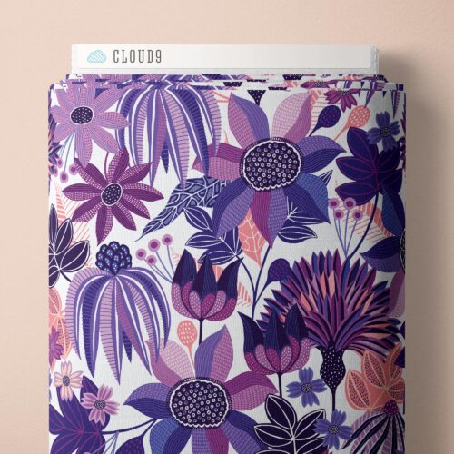 Wildest Dreams Paradise Floral Organic Cotton 44"/45" Fabric Per Yard