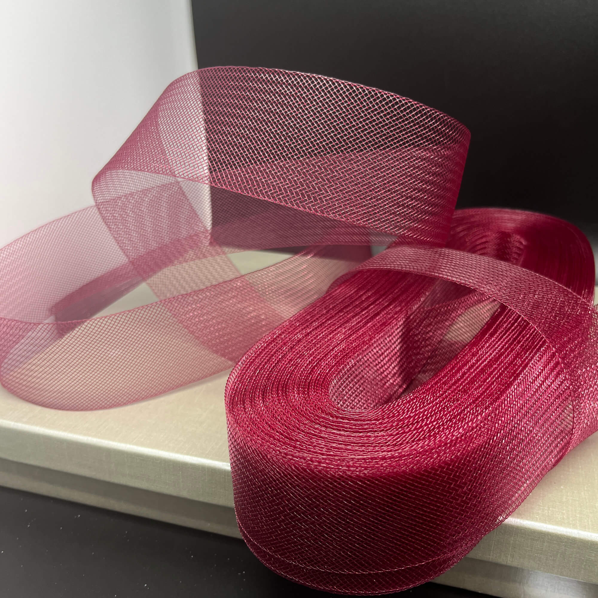 2" Wide Stiff Crinoline Webbing Horsehair Trim Braid | Crinoline Trim for Dress Hems, Millinery & Costume Design | Lace USA - Horse Hair 2" Wide