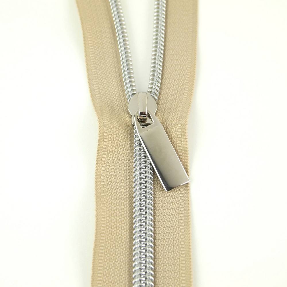 Sallie Tomato, #5 Nylon Coil Zipper (3yds) w/ 9 Zipper Pulls