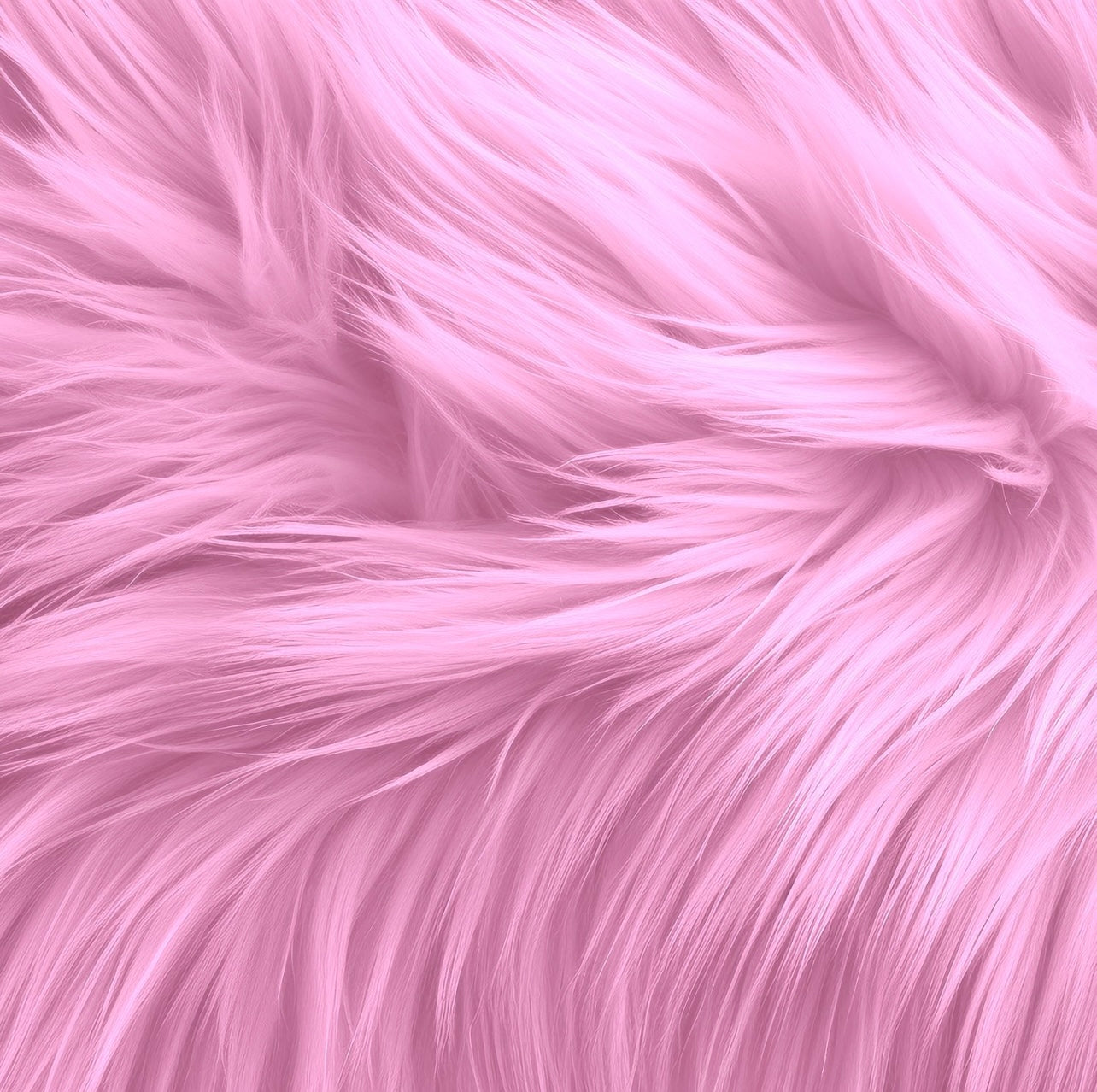 Round Shaggy Faux Fur Fabric - 36 Inches Diameter - Circular Fluffy Faux Fur for Home Decor