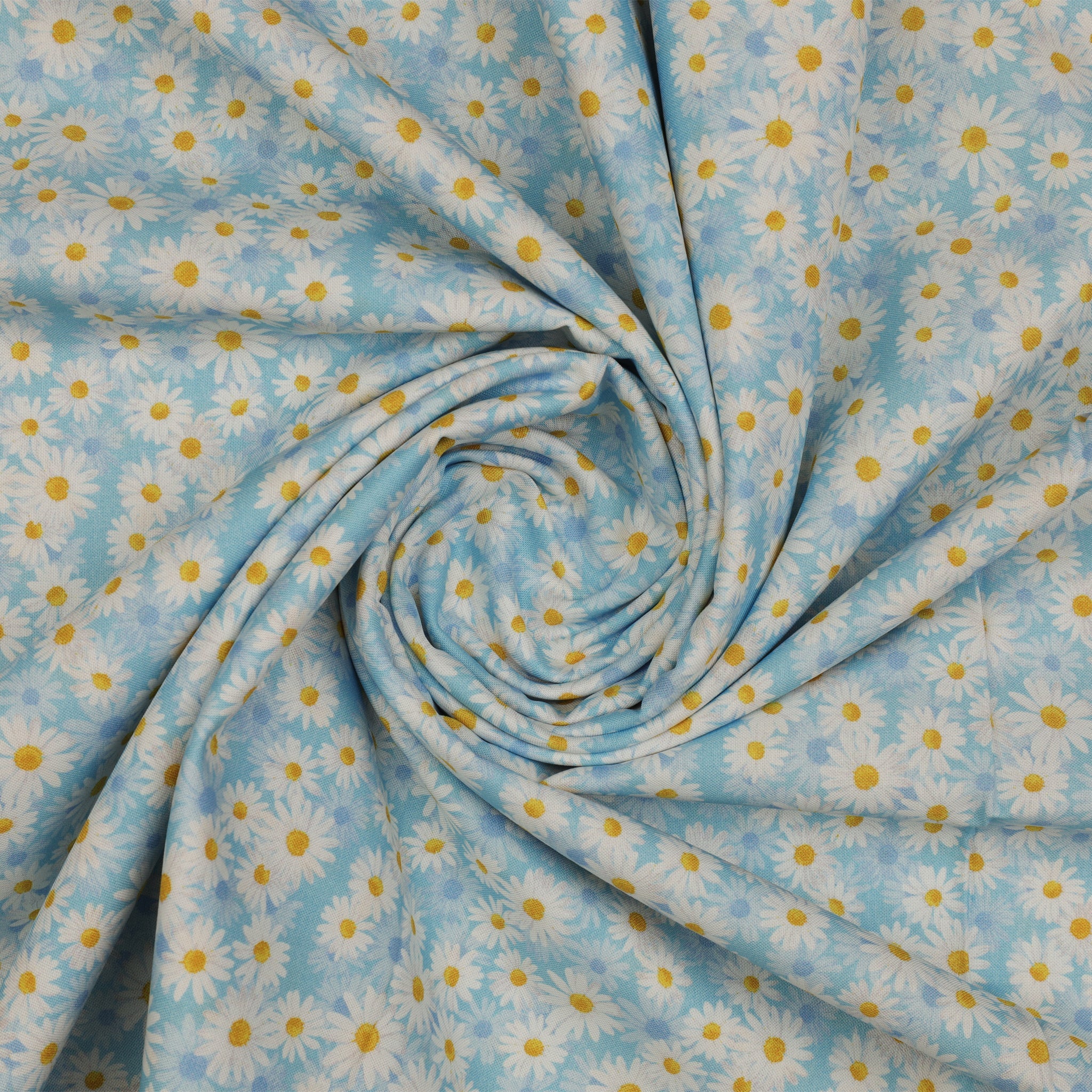 Daisy Dance 108" Wide Quilt Backing - Blue