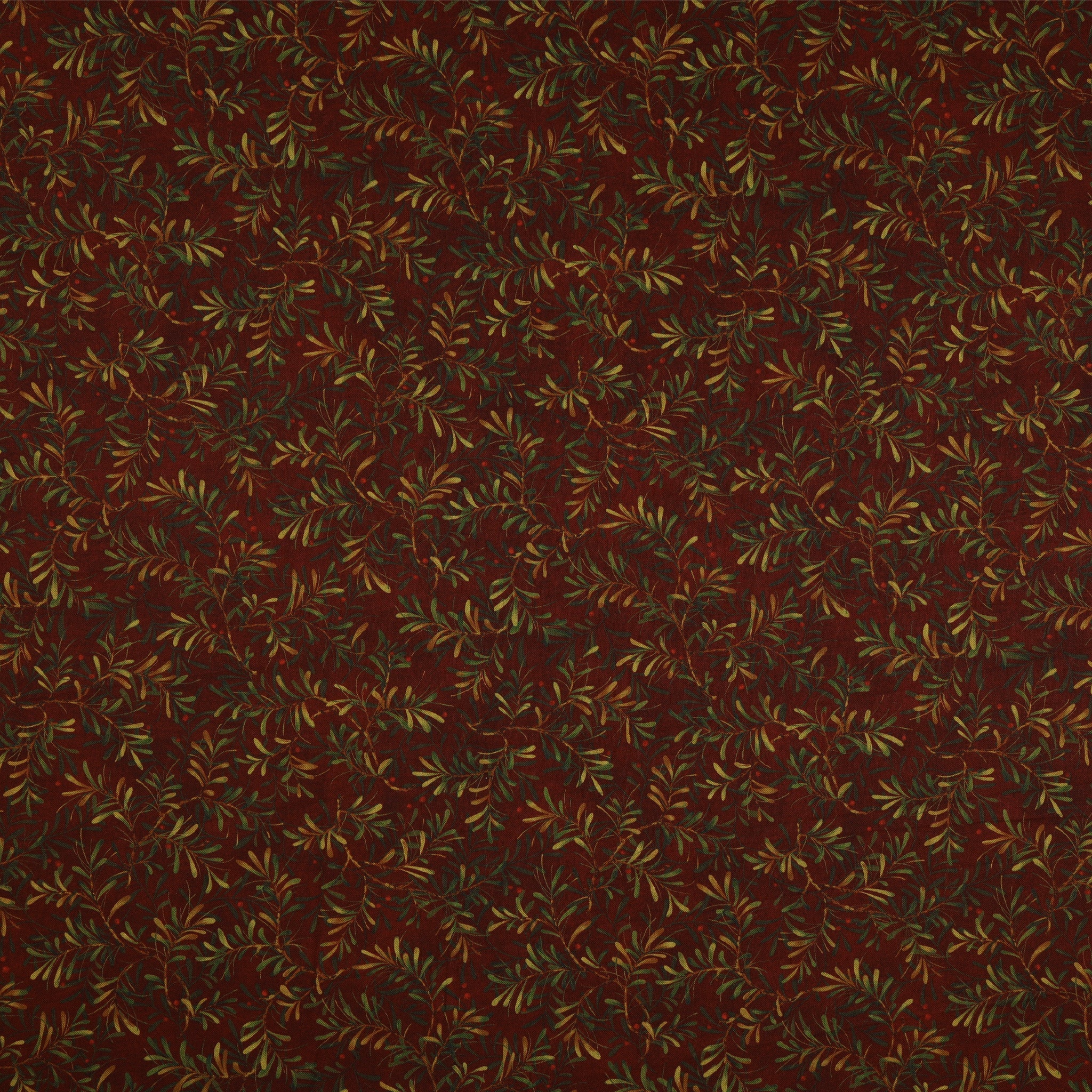 Star of Wonder, Star of Light 108" Wide Quilt Backing - Pine Boughs Red