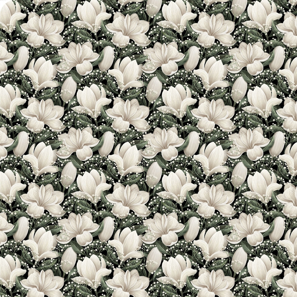 Cloud Cuddle Natural Magnolias 58"/60" Fabric per yard