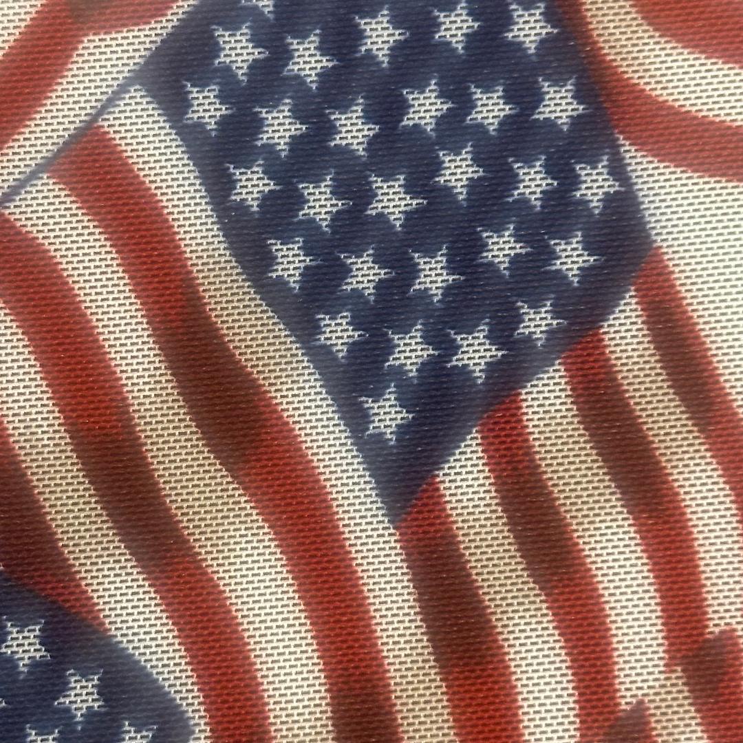 US Flag Power Mesh | Professional 4-Way Stretch Patriotic Fabric | Spandex Palace Red White Blue