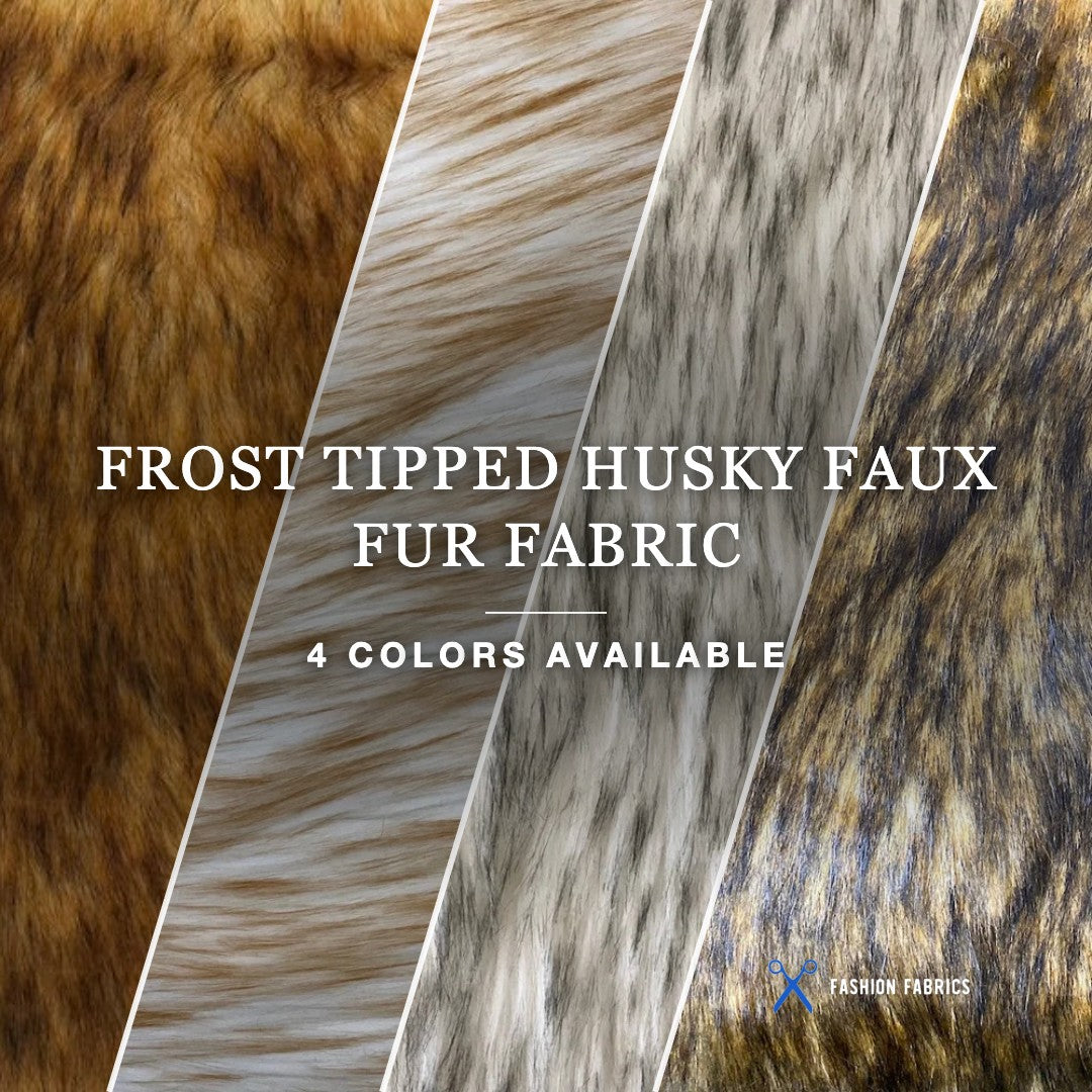Frost Tipped Husky Faux Fur Fabric
