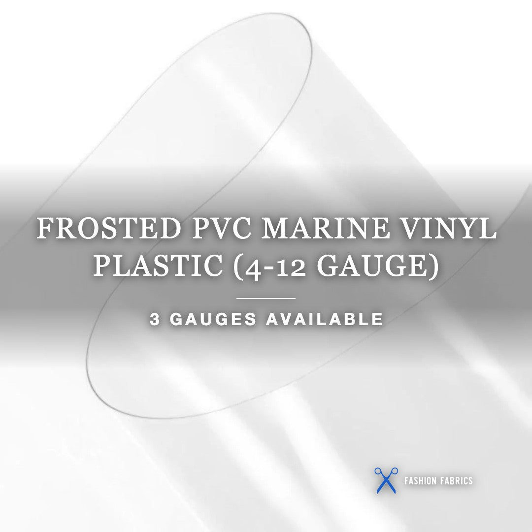 Frosted PVC Marine Vinyl Plastic Fabric (4-12 Gauge)