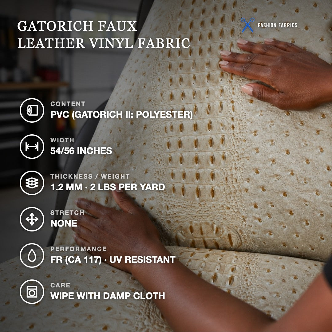 Gatorich Faux Leather Vinyl Fabric