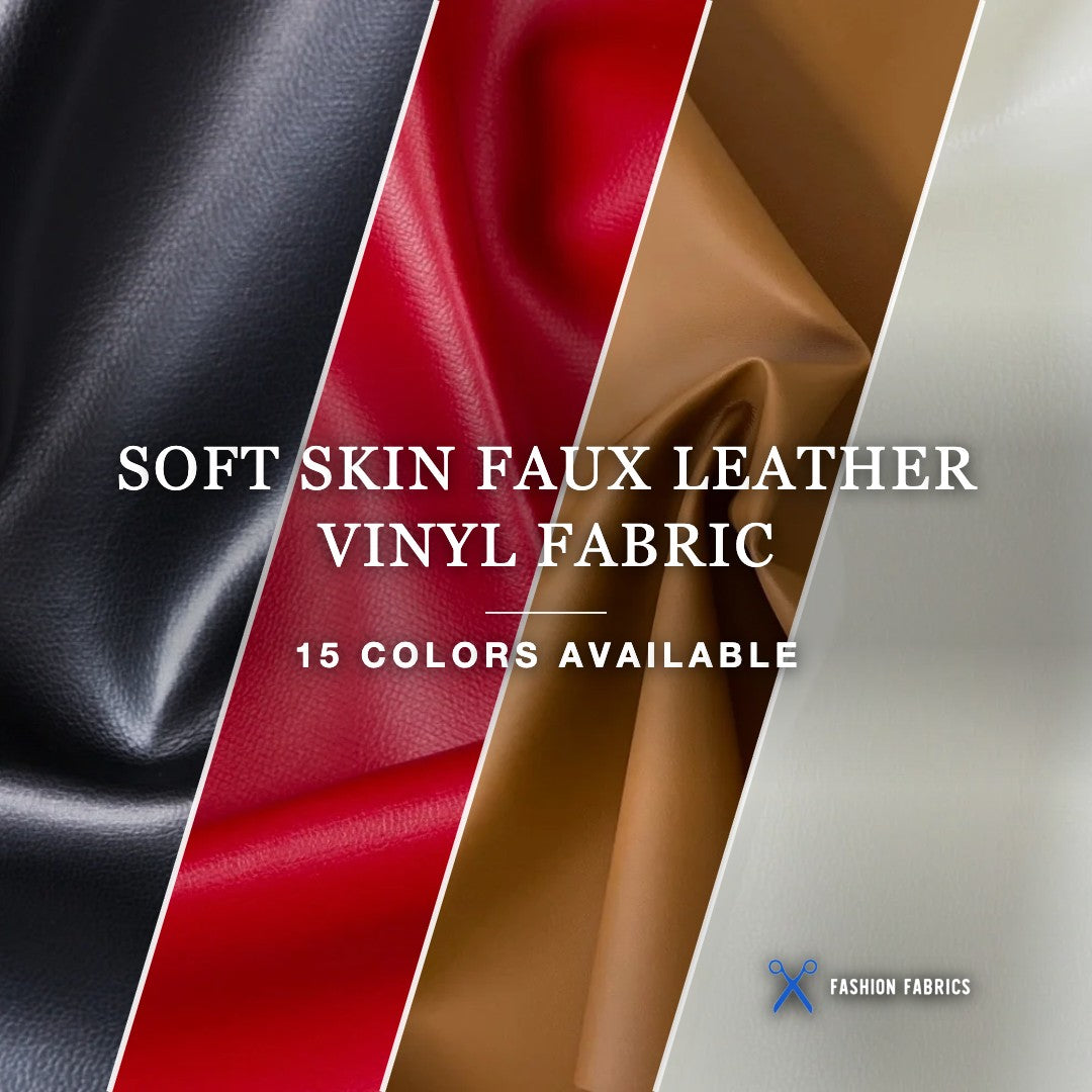 Soft Skin Faux Leather Vinyl Fabric