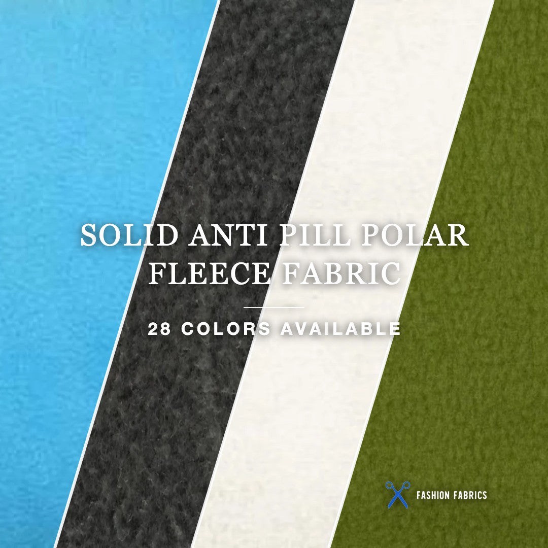 Solid Anti Pill Polar Fleece Fabric