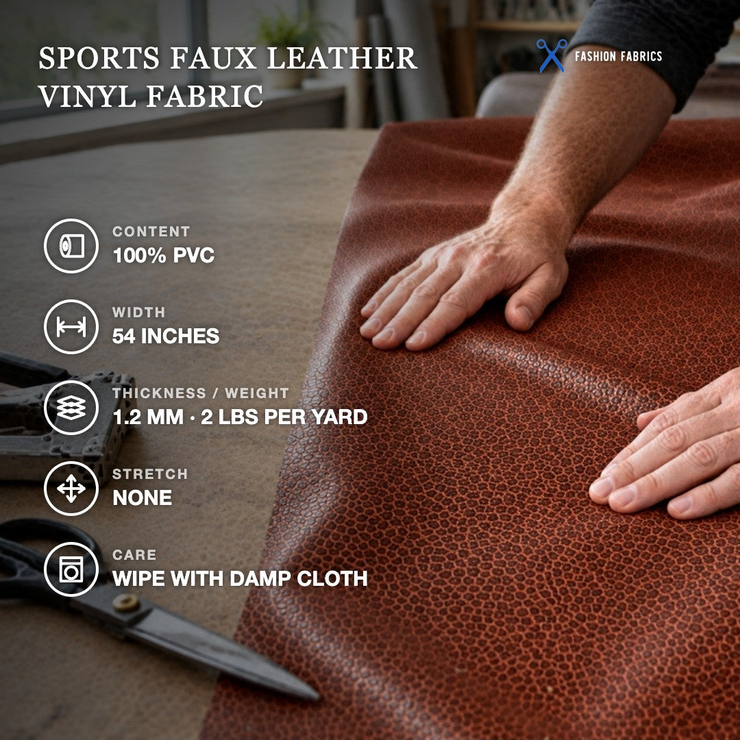 Sports Faux Leather Vinyl Fabric