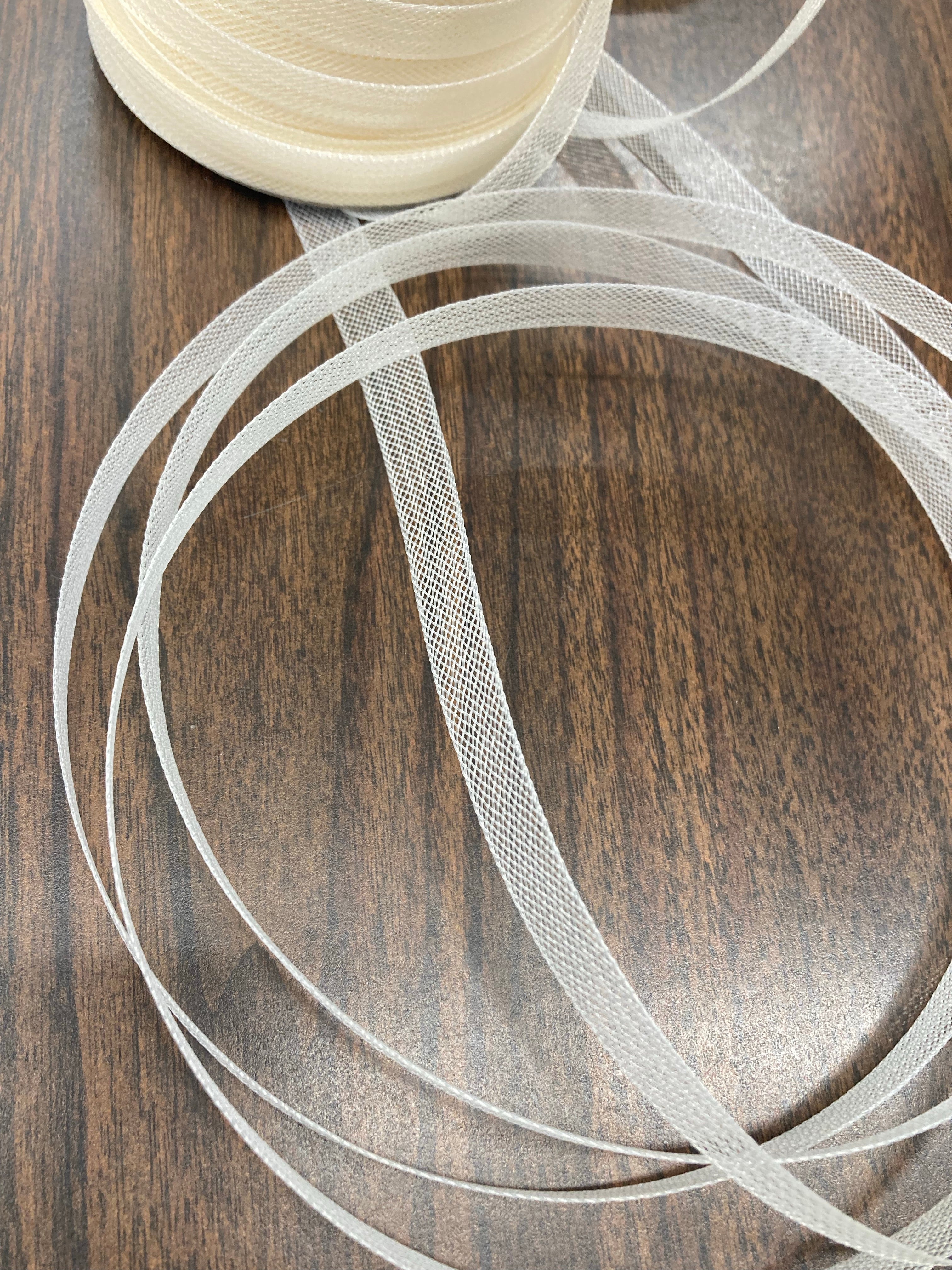 1/2" Wide Crinoline Webbing Horsehair Trim Braid for Sewing 100% Nylon | Lace USA - 1/2" Horse Hair