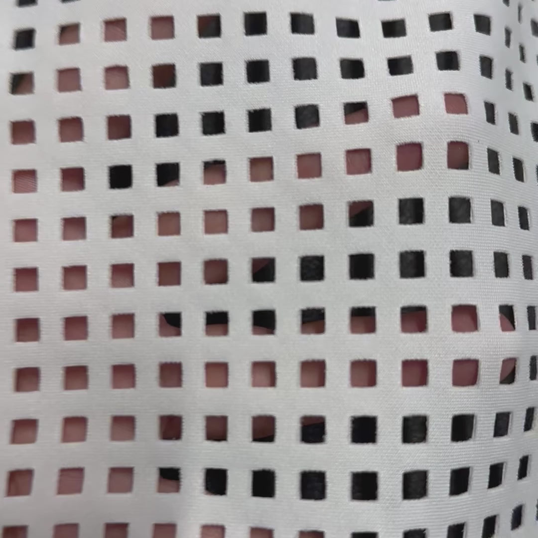 Mechanical Stretch Polyester Laser Cut Scuba fabric | Spandex Palace