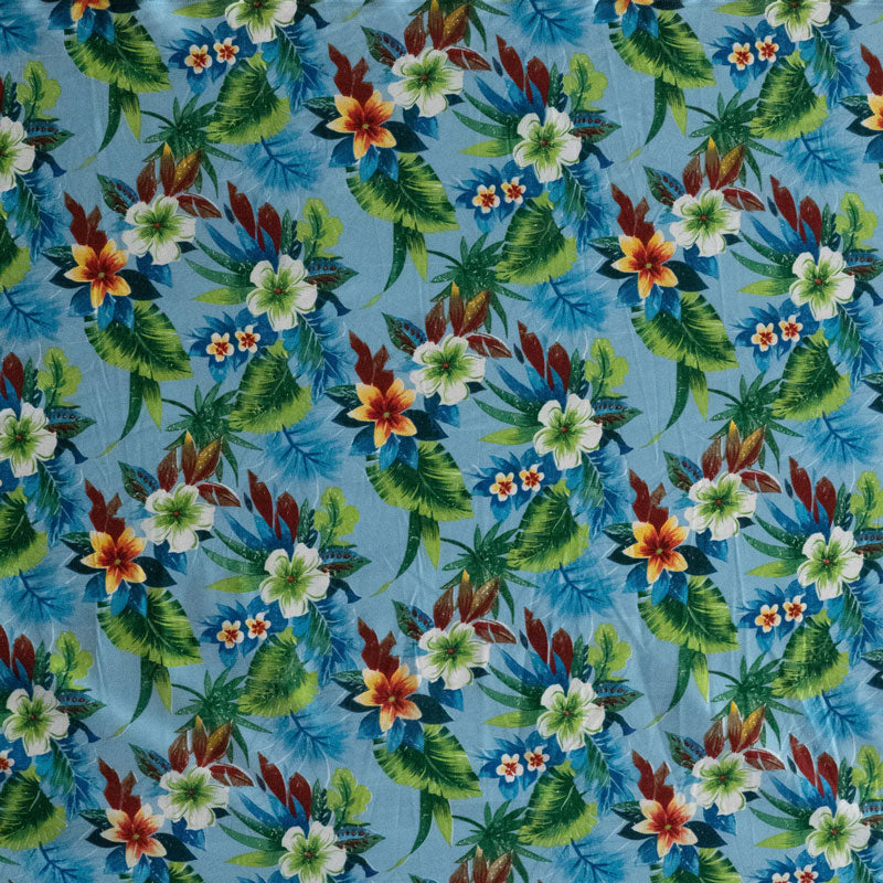 Tropical Garden Fabric | Peachskin   | Spandex Palace