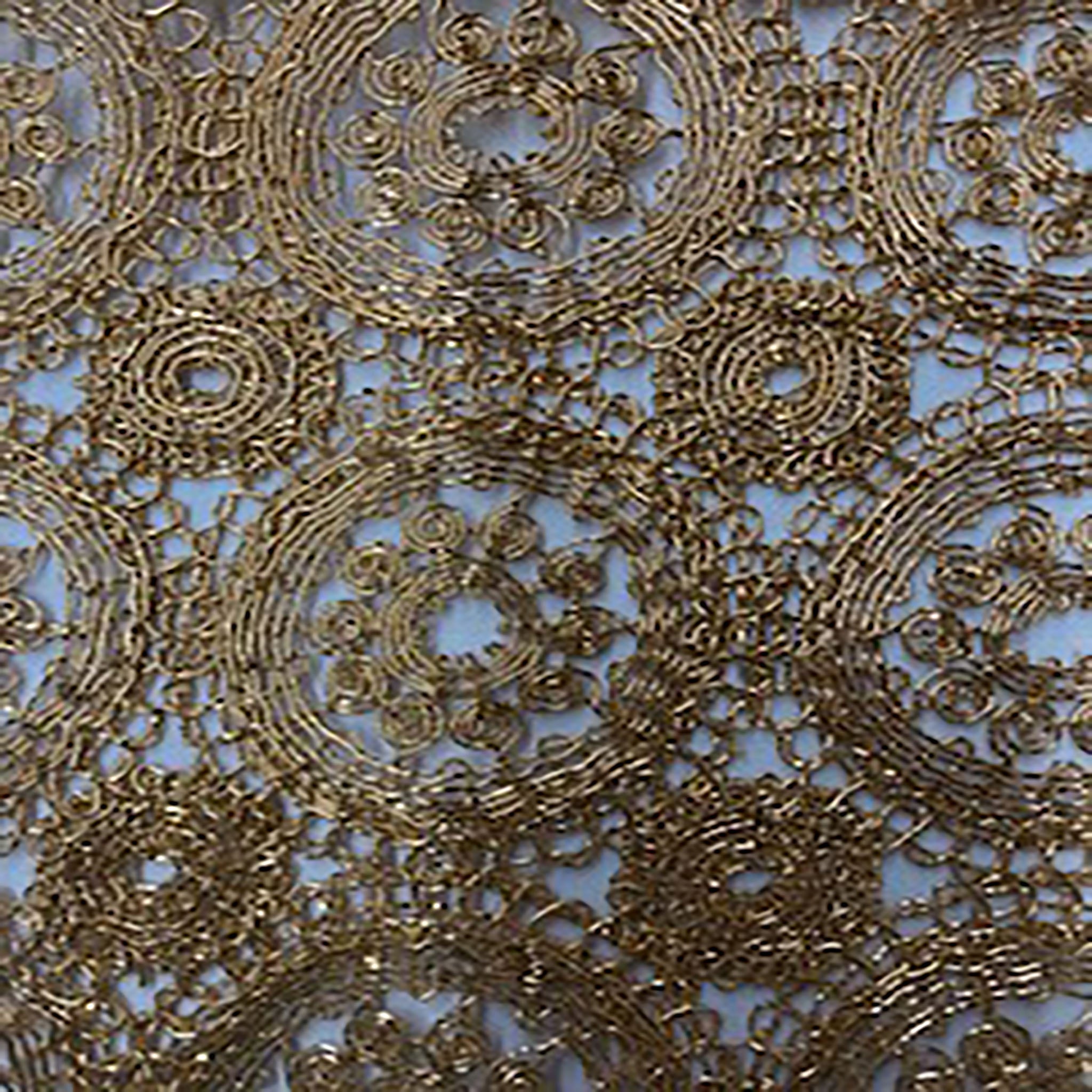 Poly Chemical Galaxy Cord Embroidery Lace Copper