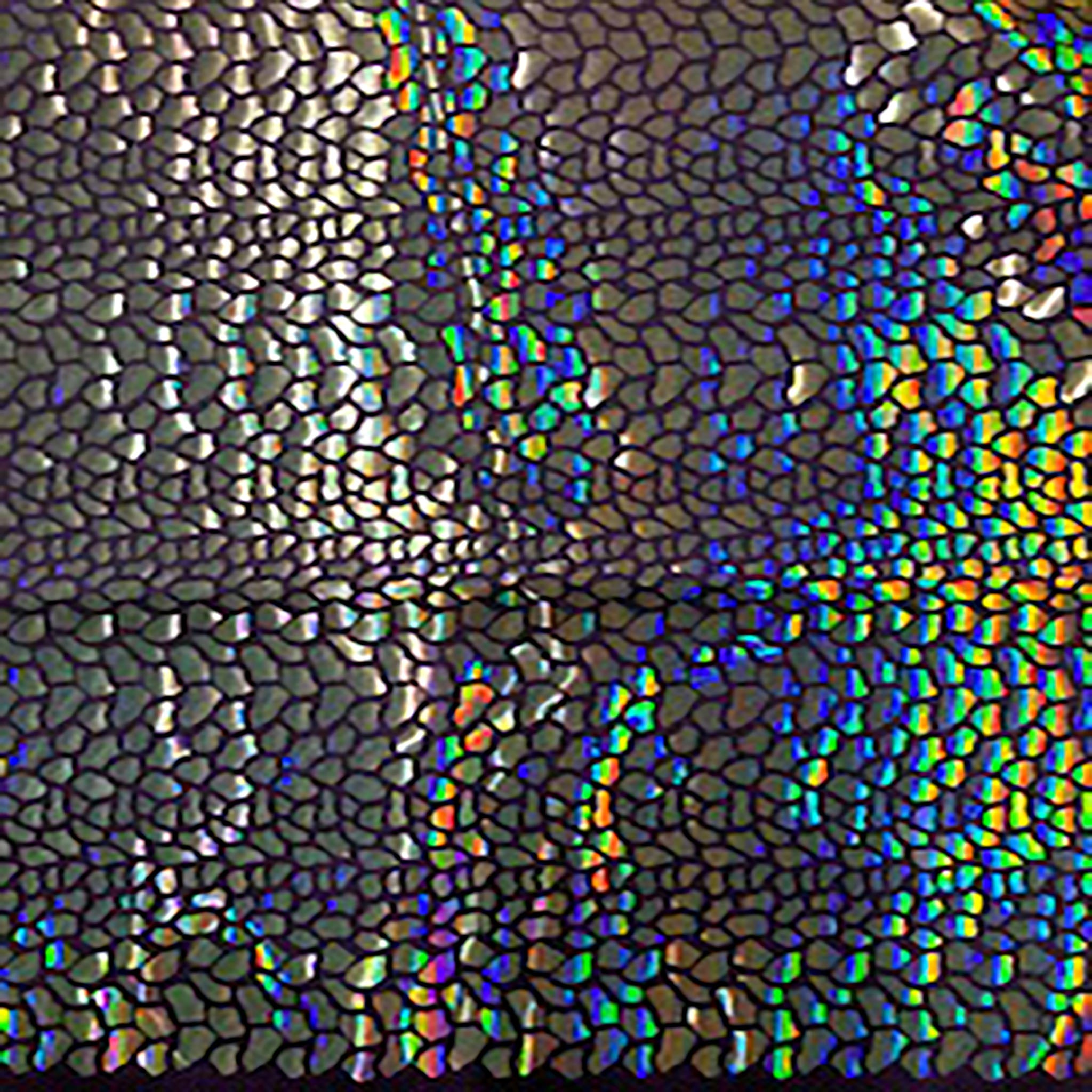 4 Way Nylon Spandex Cobra Hologram Sequin | Spandex Palace Eggplant Silver
