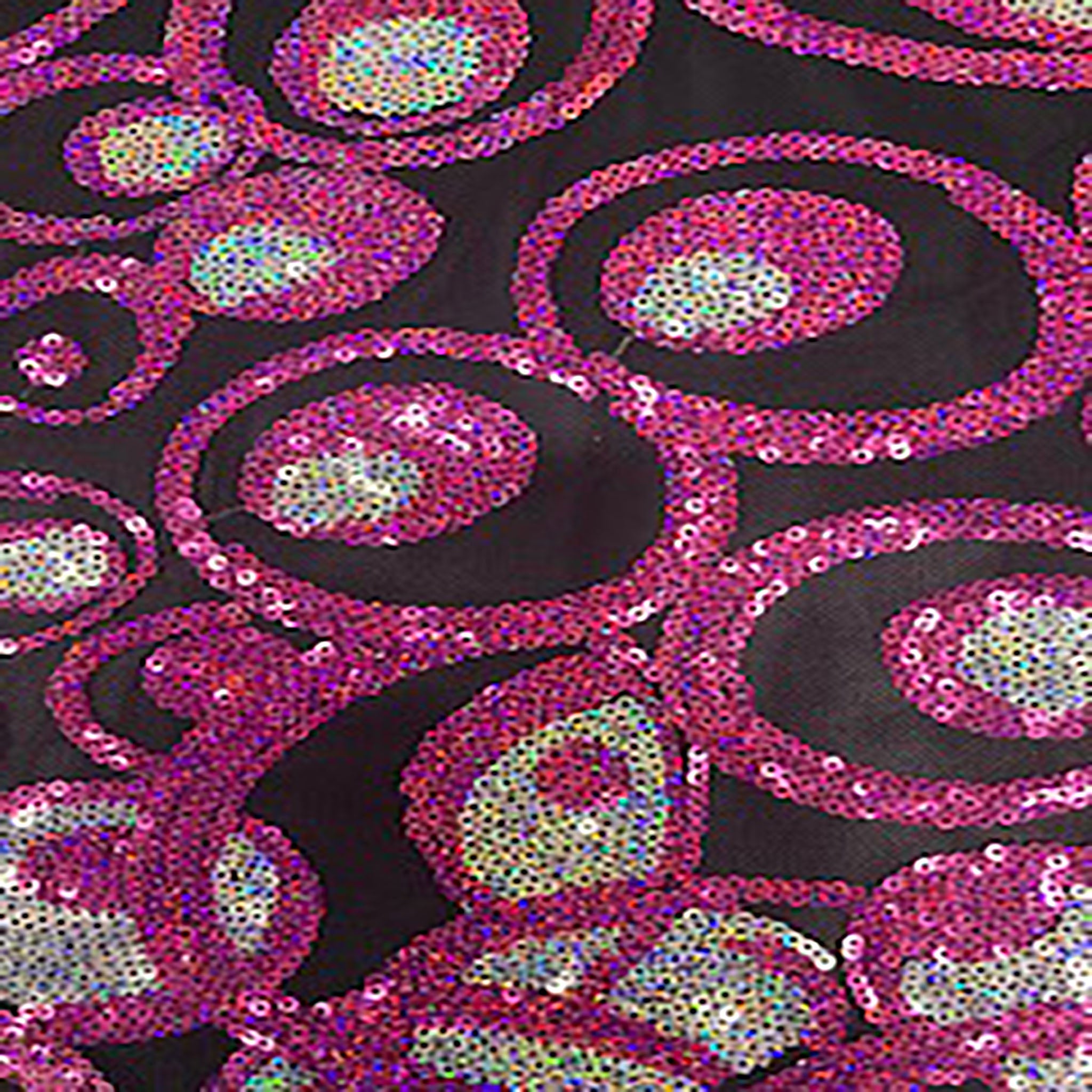 Power Mesh with Romance Sequin Fuchsia