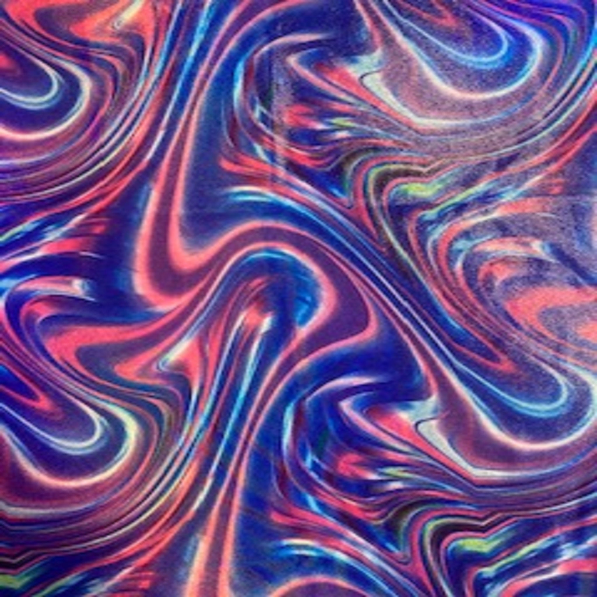 4 Way Polyester Spandex Volcano  Digital Abstract Rainbow | Spandex Palace Purple Combo