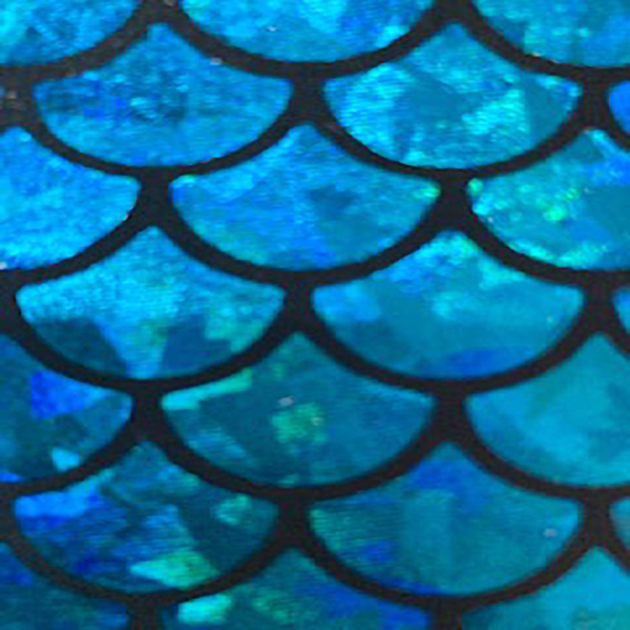 4 Way Nylon Spandex Medium Shell Hologram | Spandex Palace Black Turquoise