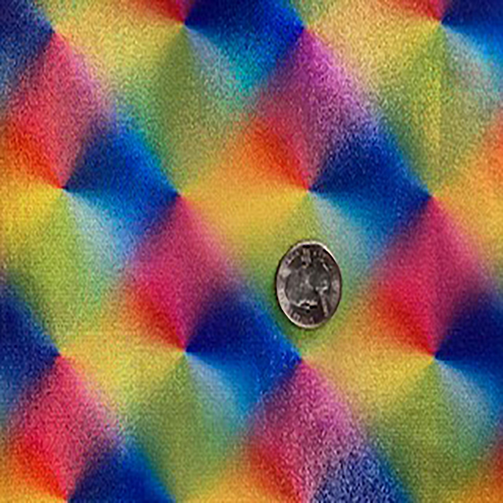 4 Way Stretch Poly Spandex Diamond Rainbow Digital Design | Spandex Palace Rainbow