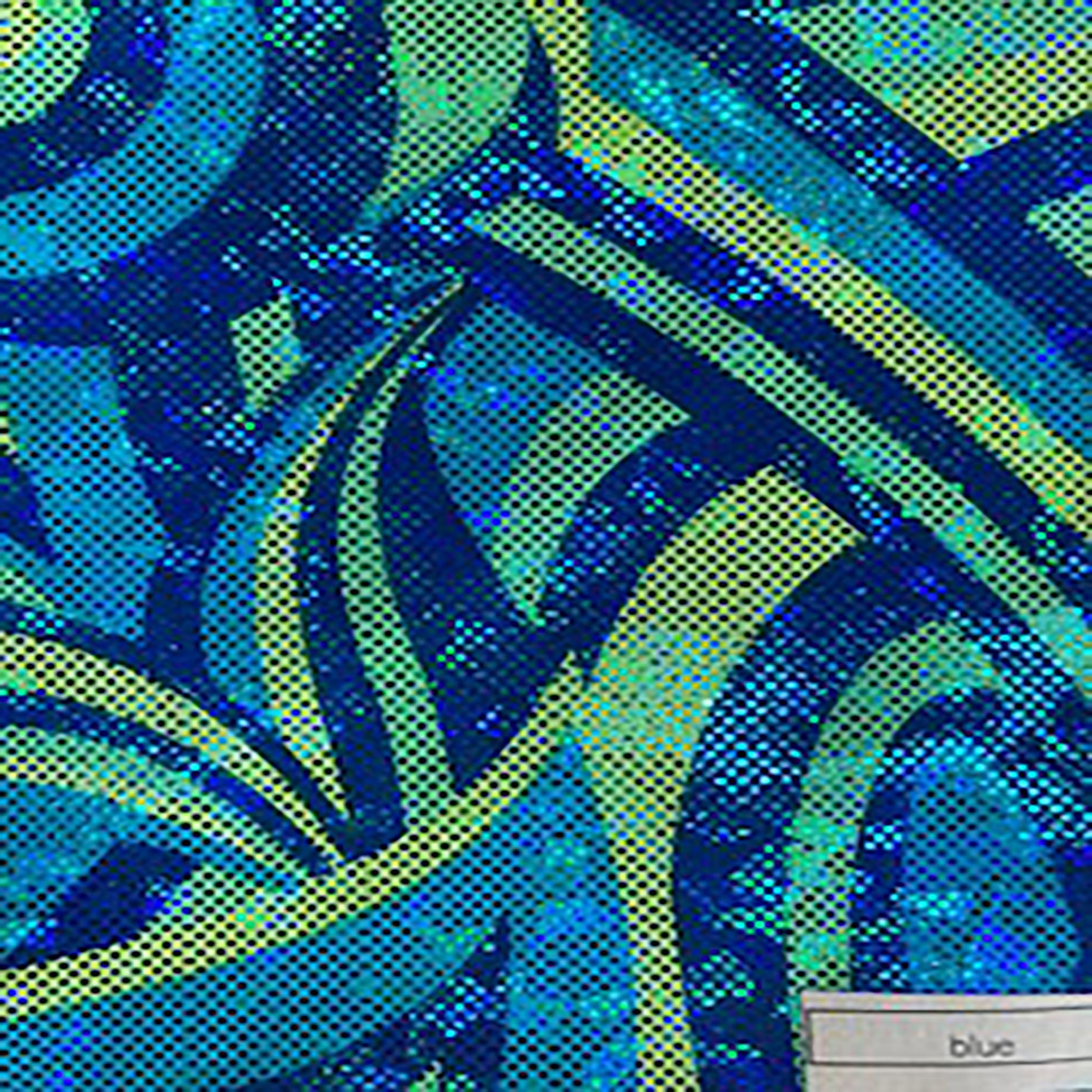 4 Way Stretch Nylon Spandex Charming Hologram | Spandex Palace Blue