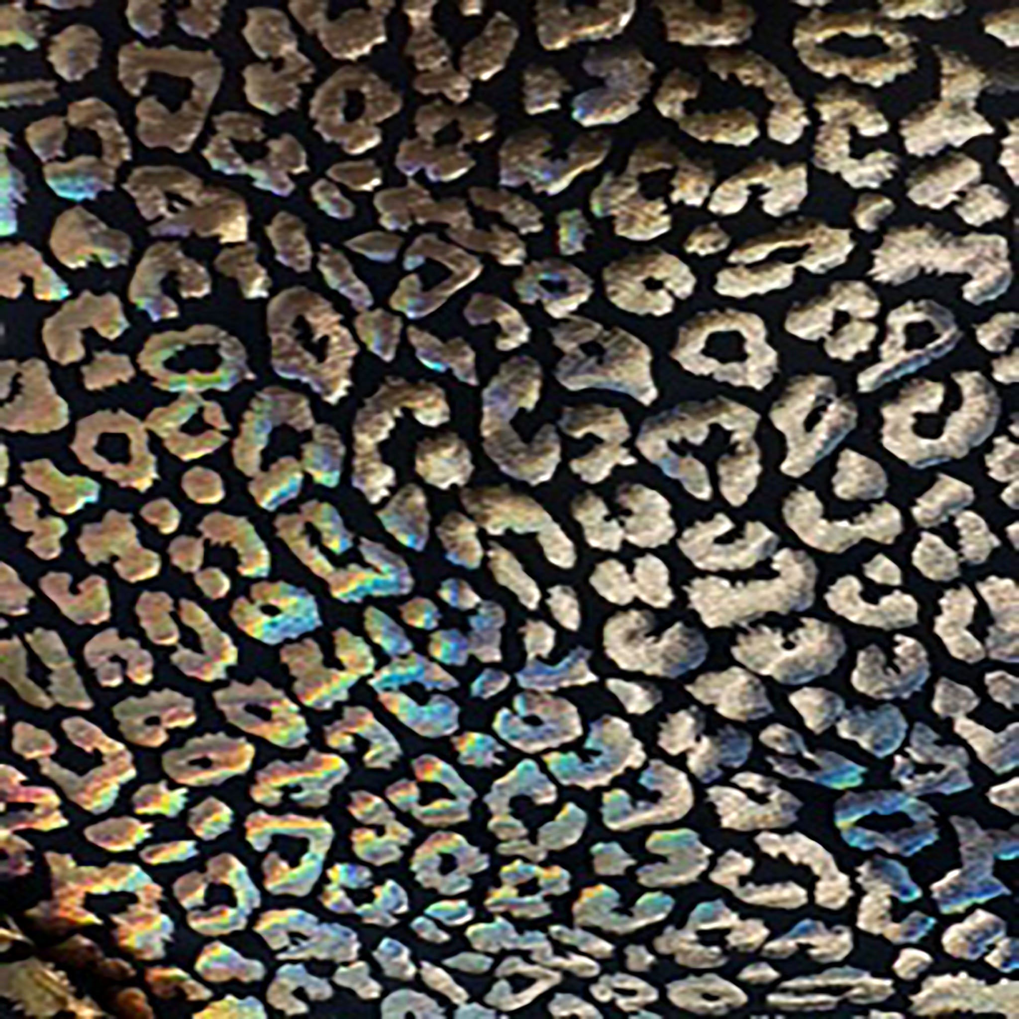 4 Way Stretch Nylon Spandex Cheetah Hologram | Spandex Palace Gold