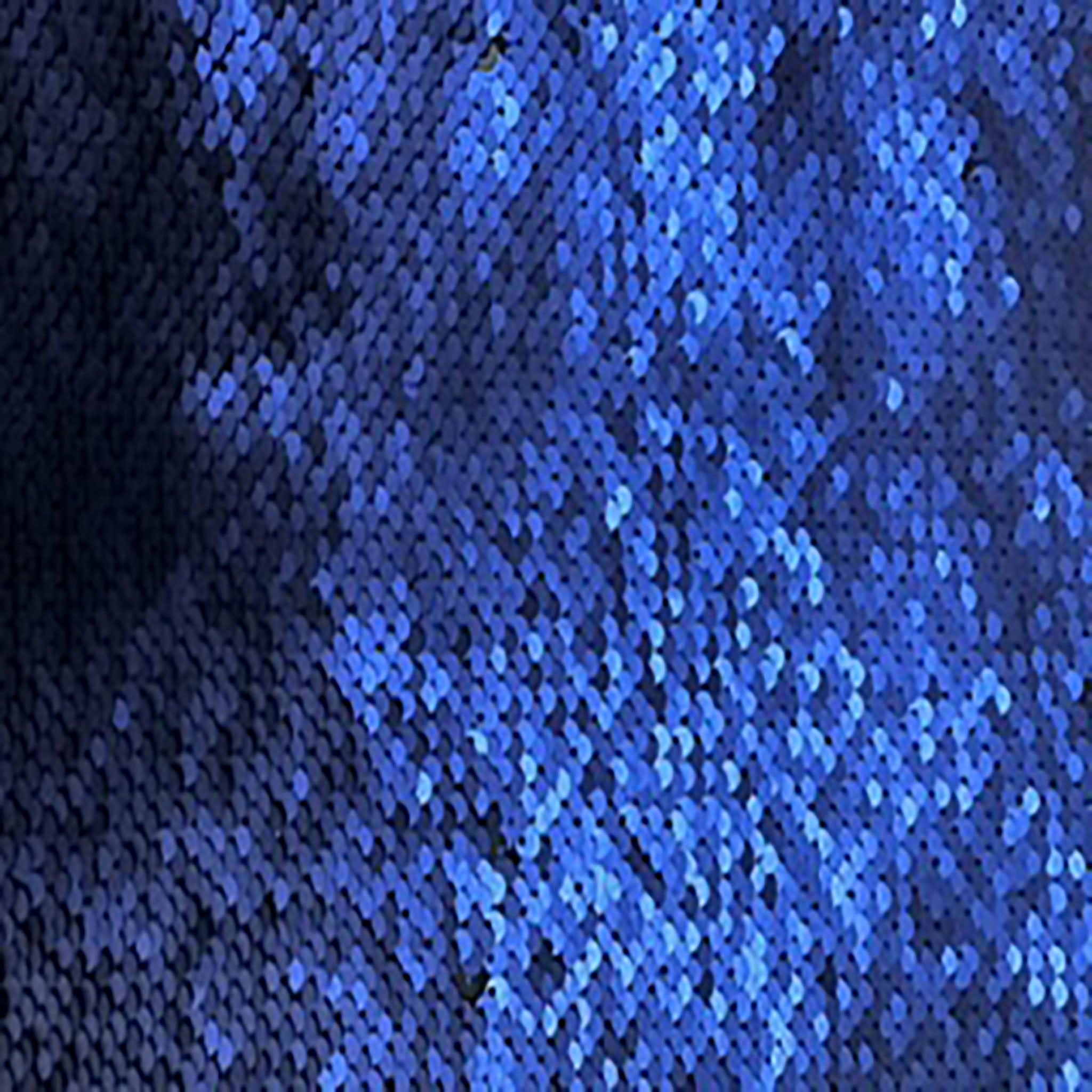 2 Way Polyester Spandex Reversible Sequins | Spandex Palace Navy Black