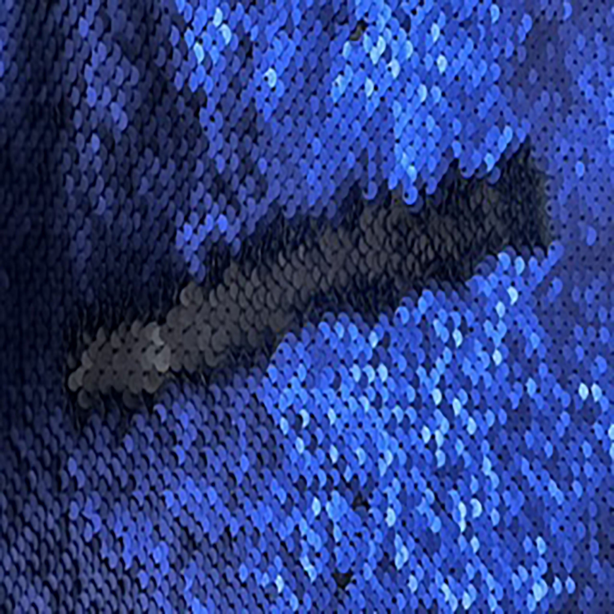 2 Way Polyester Spandex Reversible Sequins | Spandex Palace Navy Black