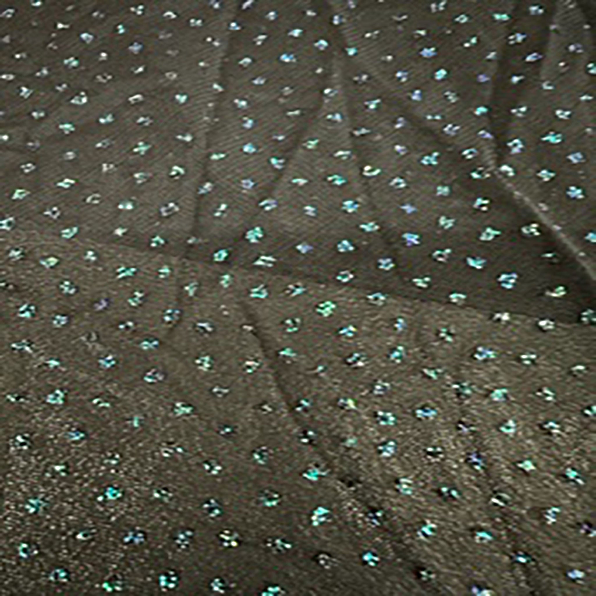4 Way Nylon Spandex  Fabric Power Mesh Caviar Glitter | Spandex Palace Black