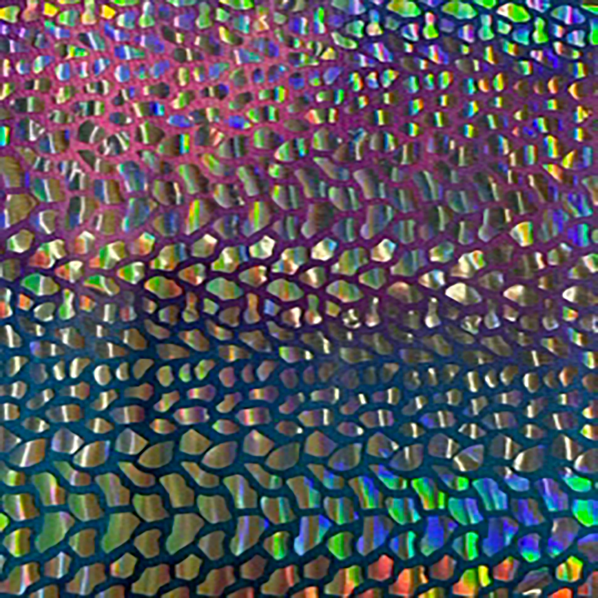 4 Way Stretch Tie Dye Nylon Spandex  Glued Sequins | Spandex Palace Hot Pink Blue