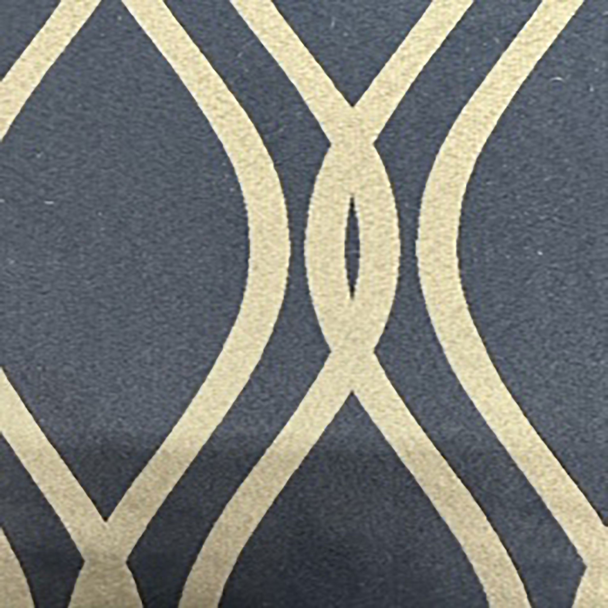 polyester Damask Mic Wave 2 Sided | Spandex Palace Gray navy (front)