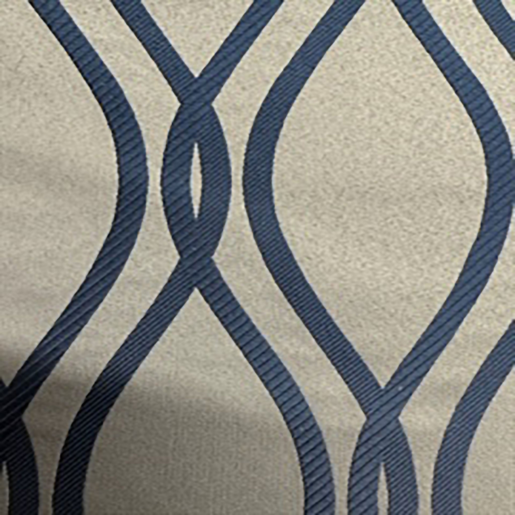 polyester Damask Mic Wave 2 Sided | Spandex Palace Gray navu (back)