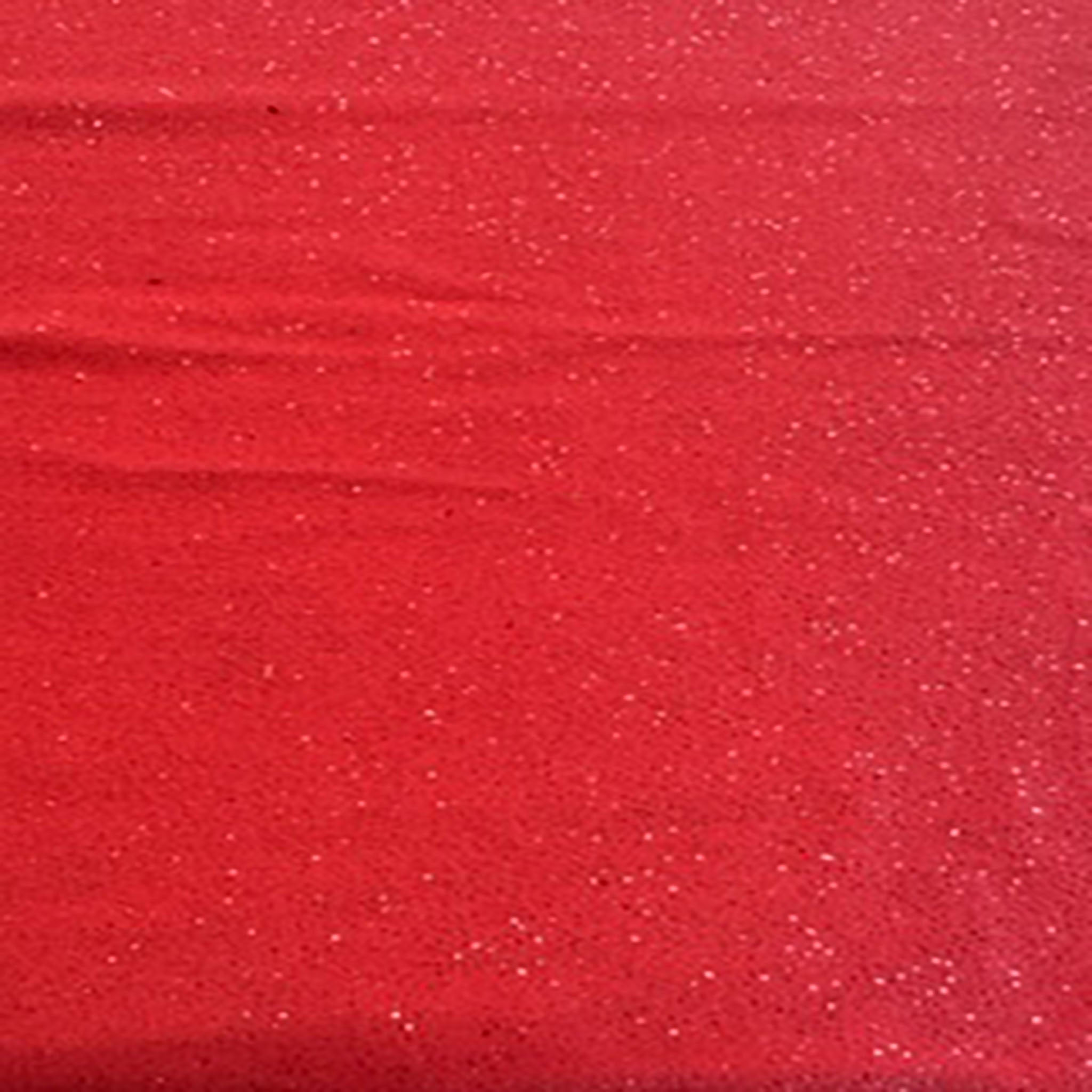 Polyester Stretch Spandex Misty Glitter Velvet | Spandex Palace Orange