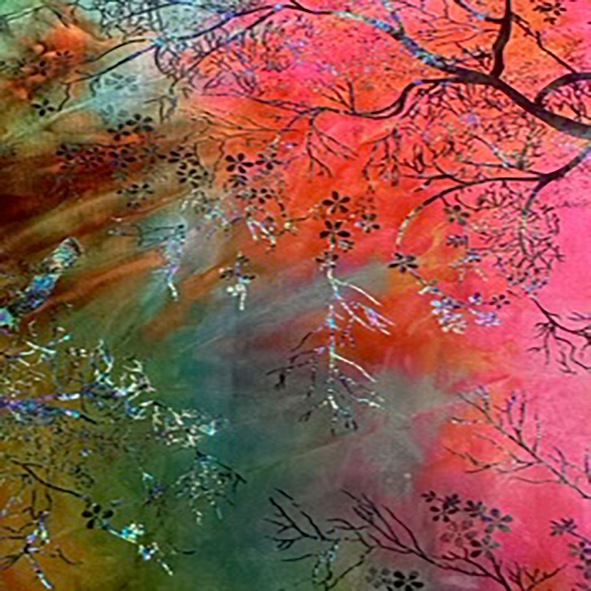 4 Way Stretch Polyester Spandex Tie Dye Velvet Early Spring | Spandex Palace Multi Color