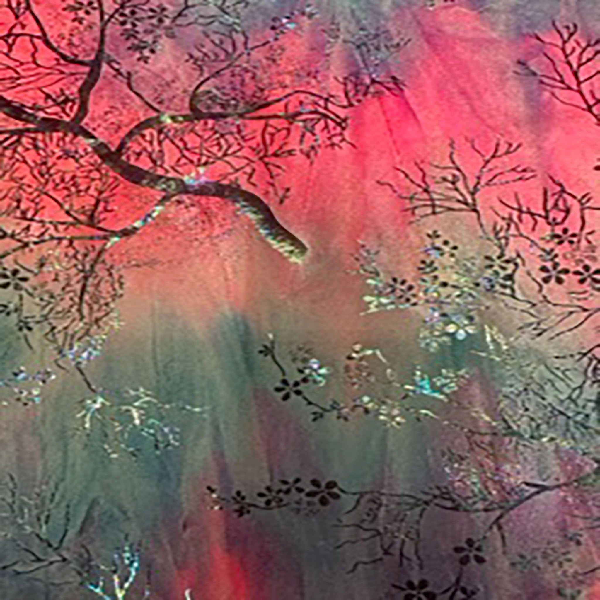 4 Way Stretch Polyester Spandex Tie Dye Velvet Early Spring | Spandex Palace  Magenta Lime