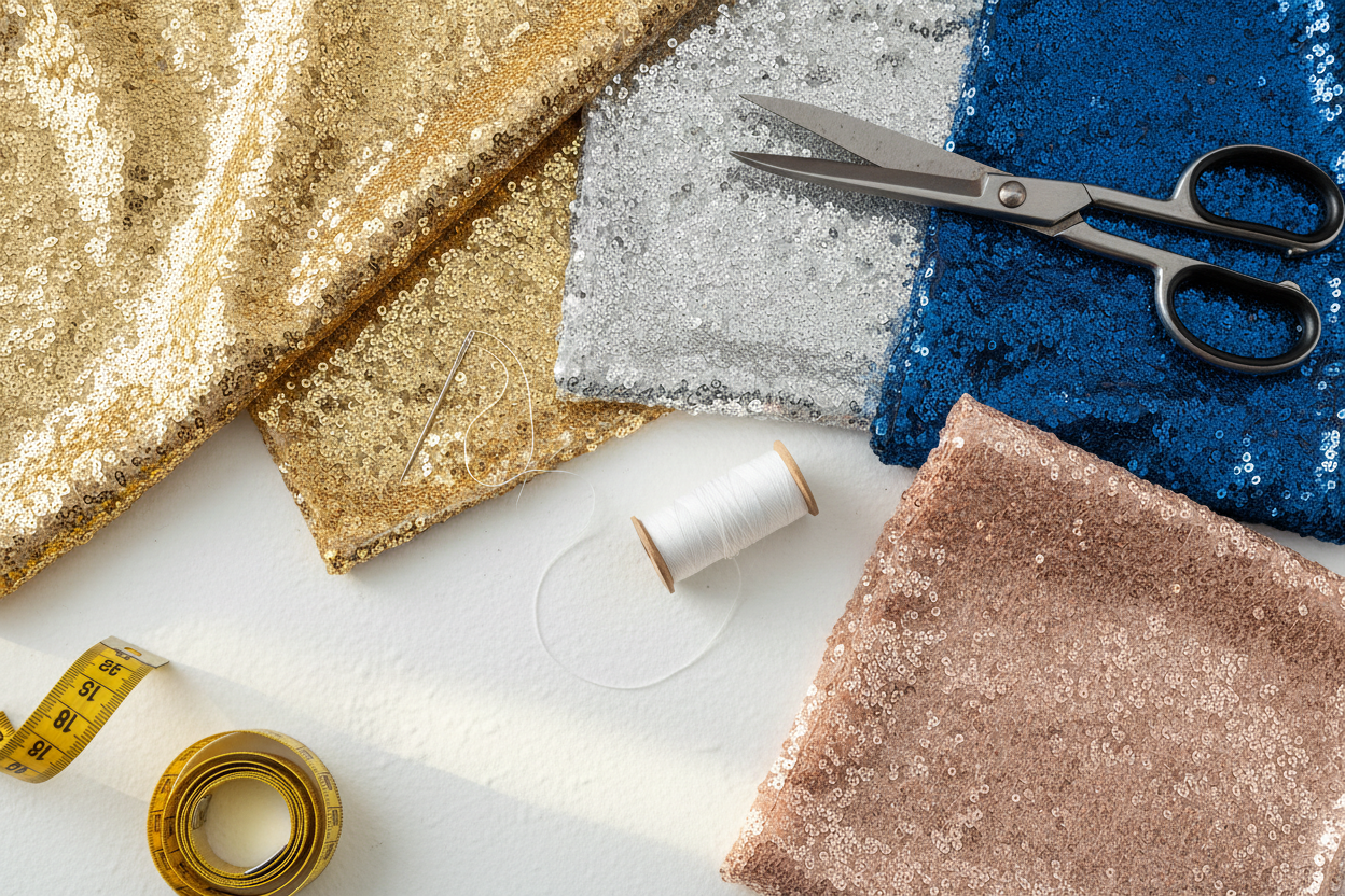 How to Sew with Sequin Fabrics- BEST TIPS