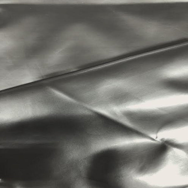 Silver Liquid Shiny Vinyl Spandex Fabric