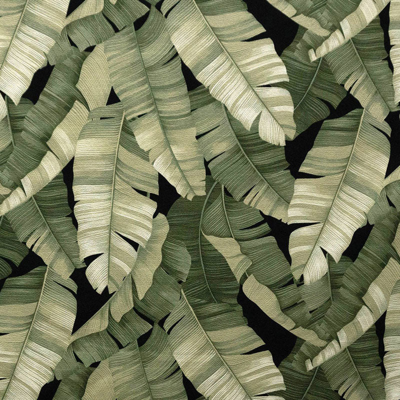 All Over Banana Leaf Fabric | Cotton Heavy-Barkcloth