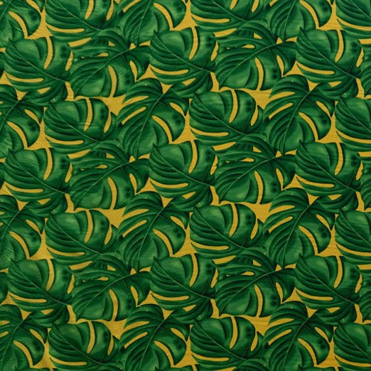 All Over Monstera Leaf Fabric | Polyester