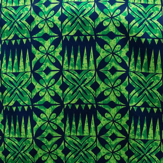 Traditional Tapa design Fabric | Cotton Light Barkcloth