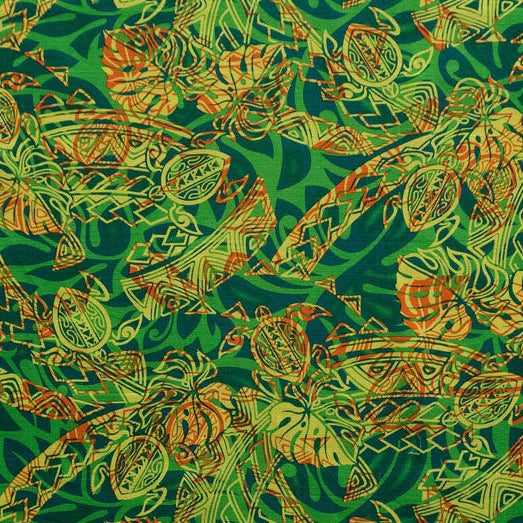 Turtle Monstera Leaf Palm Tree Fabric | Cotton Light Barkcloth  | Spandex Palace