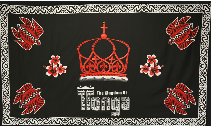 Kingdom of Tonga Crown Turtle Plumeria | Sarong