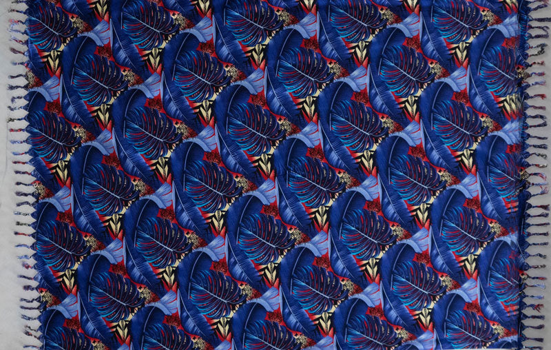 Split Leaf Banana Leaf Sarong with Fringes