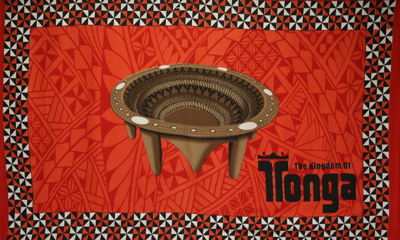 Kingdom of Tonga Kava Bowl All Around Border | Sarong