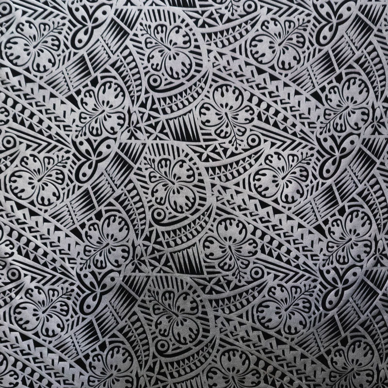 Traditional Polynesian Tattoo Gradient Design Fabric| Cotton-Poplin  |  Spandex Palace