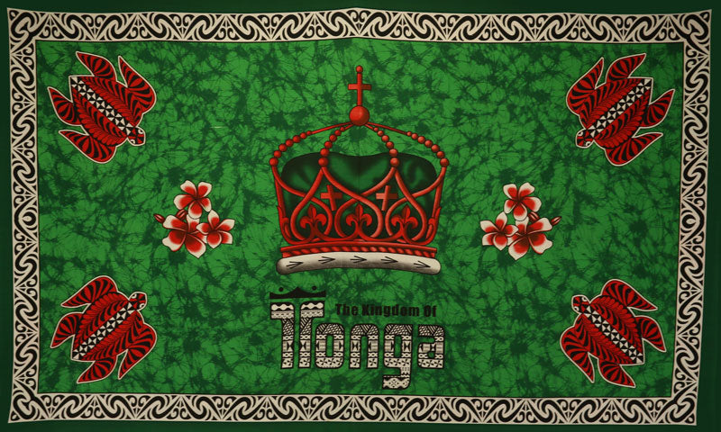 Kingdom of Tonga Crown Turtle Plumeria | Sarong